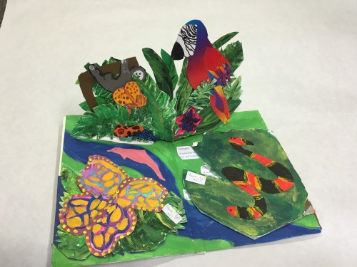 Pru Thomas, age 10, Sompting abbotts school. How can you not like a pop-up rainforest…