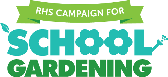 RHS campaign for School Gardening logo